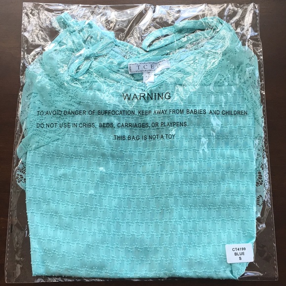 Sale! Light Blue lace top. Stylish and flirty - Picture 5 of 5